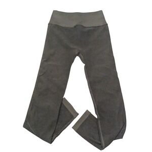 Lululemon Leggings Women's 4‎ Green Crop High Rise Yoga Pants Logo Rear Waist